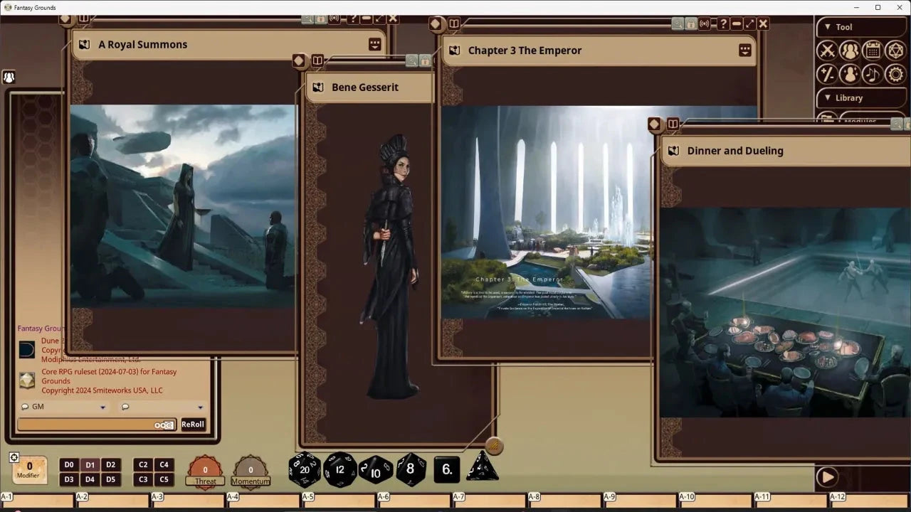 Dune: Masters of Dune - Fantasy Grounds VTT Dune - Adventures in the Imperium Modiphius Entertainment 
