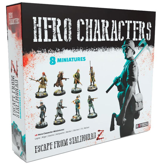 Escape from Stalingrad Z - Hero Characters Miniatures Set Escape from Stalingrad Z Raybox Games 