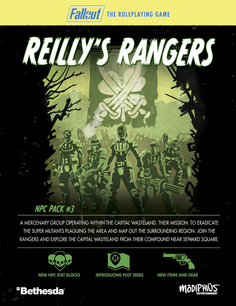 Fallout 2d20: NPC Pack 3 - Reilly's Rangers Fallout RPG Modiphius Entertainment 