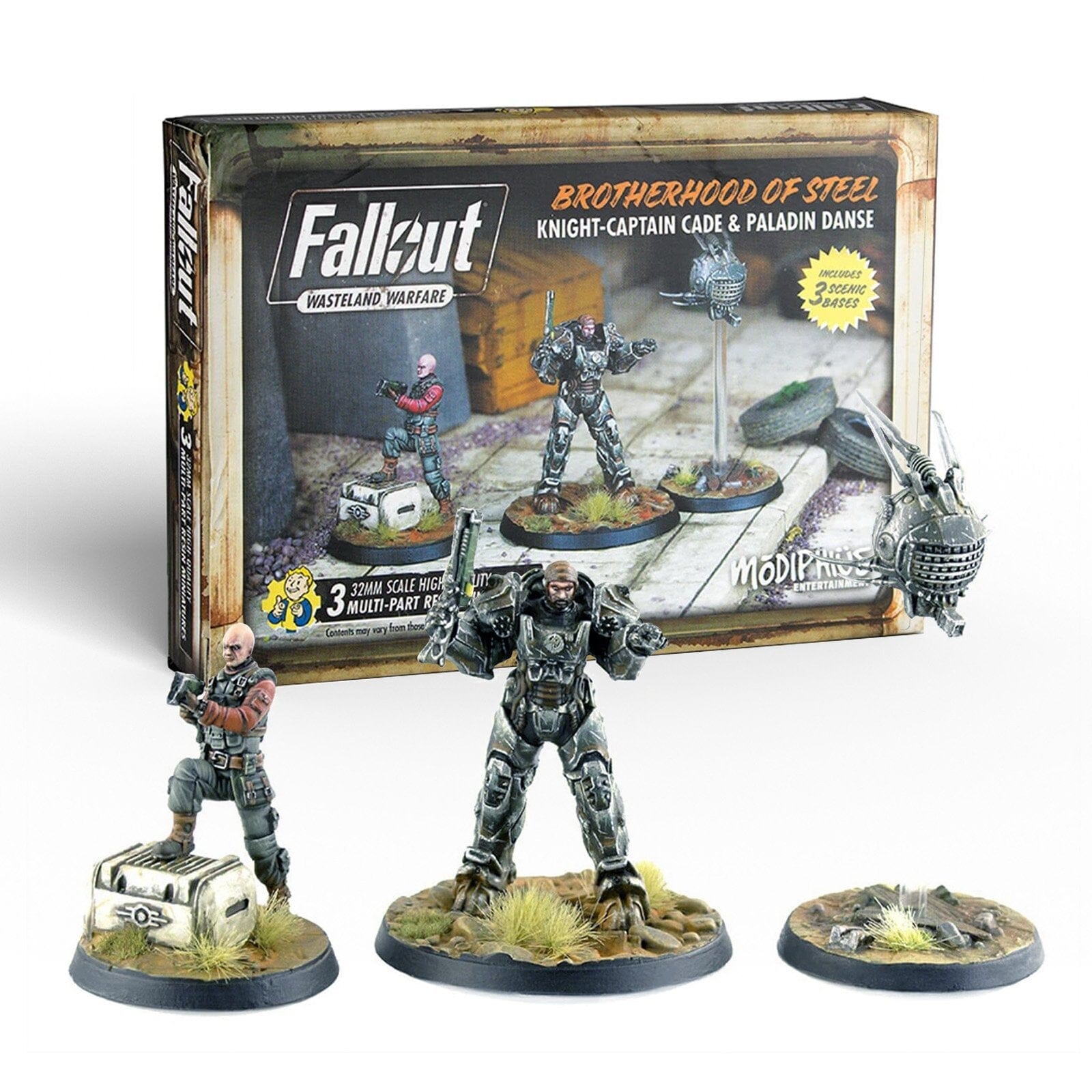 Fallout Brotherhood of Steel: Knight-Captain Cade and Paladin Danse Fallout: Wasteland Warfare Modiphius Entertainment 