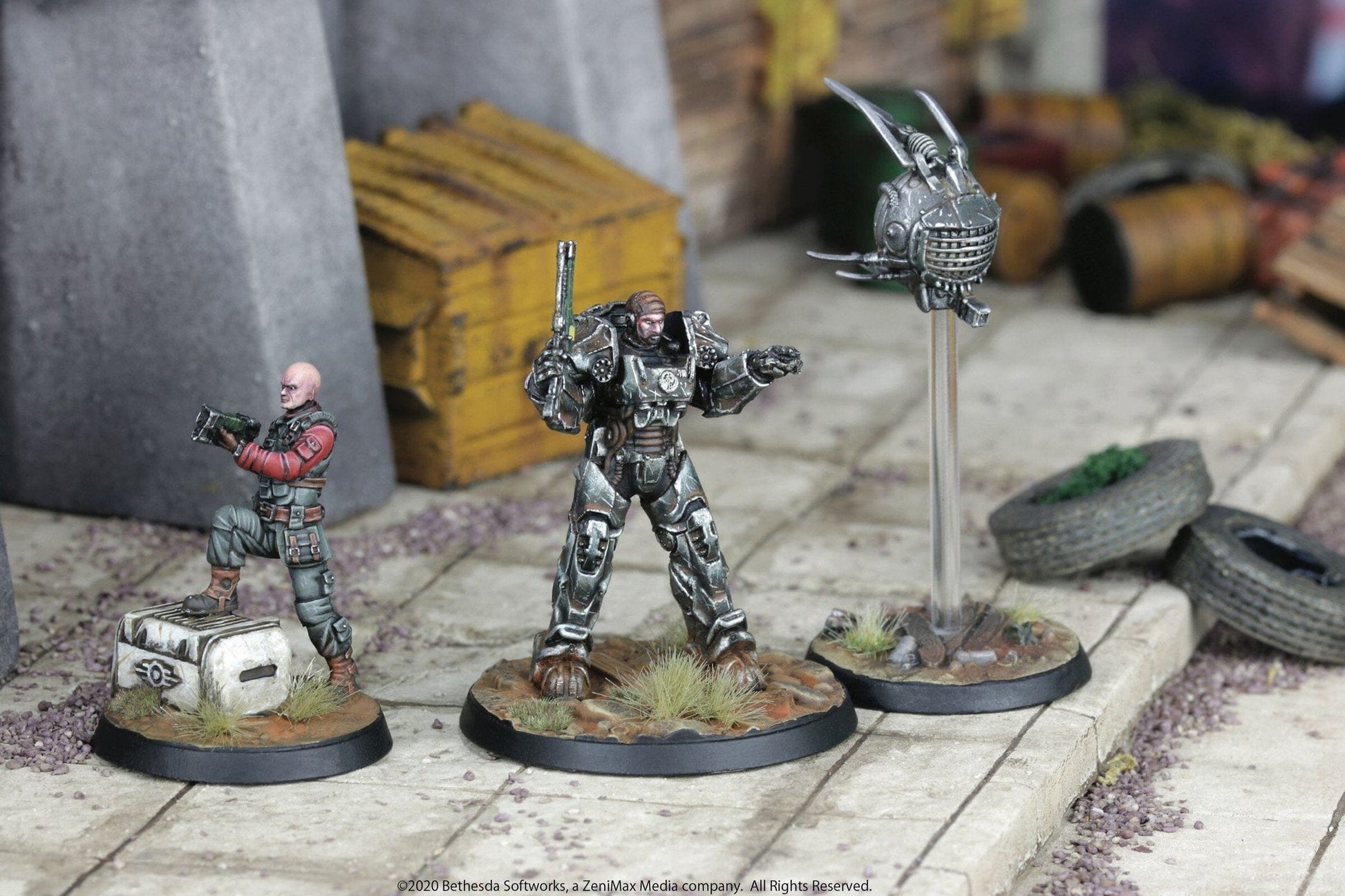 Fallout Brotherhood of Steel: Knight-Captain Cade and Paladin Danse Fallout: Wasteland Warfare Modiphius Entertainment 