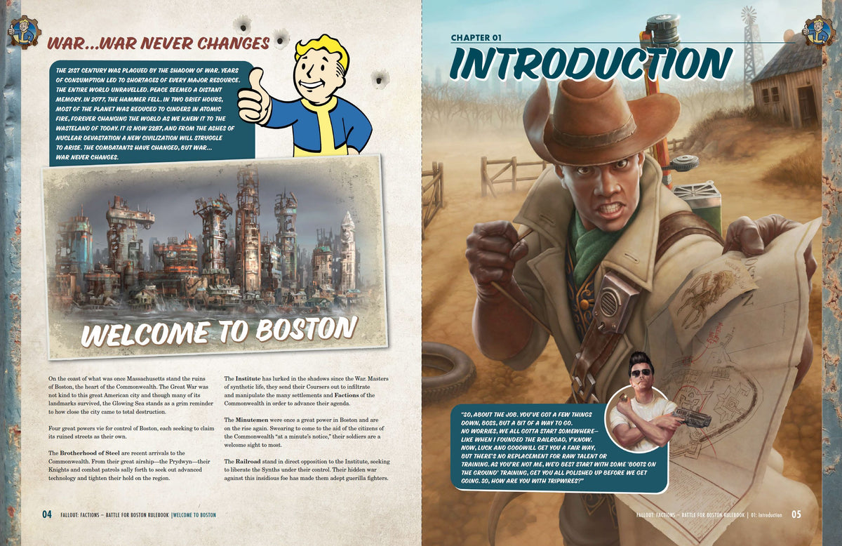 Fallout: Factions - Battle for Boston Rulebook (PDF) Fallout: Factions Modiphius Entertainment 