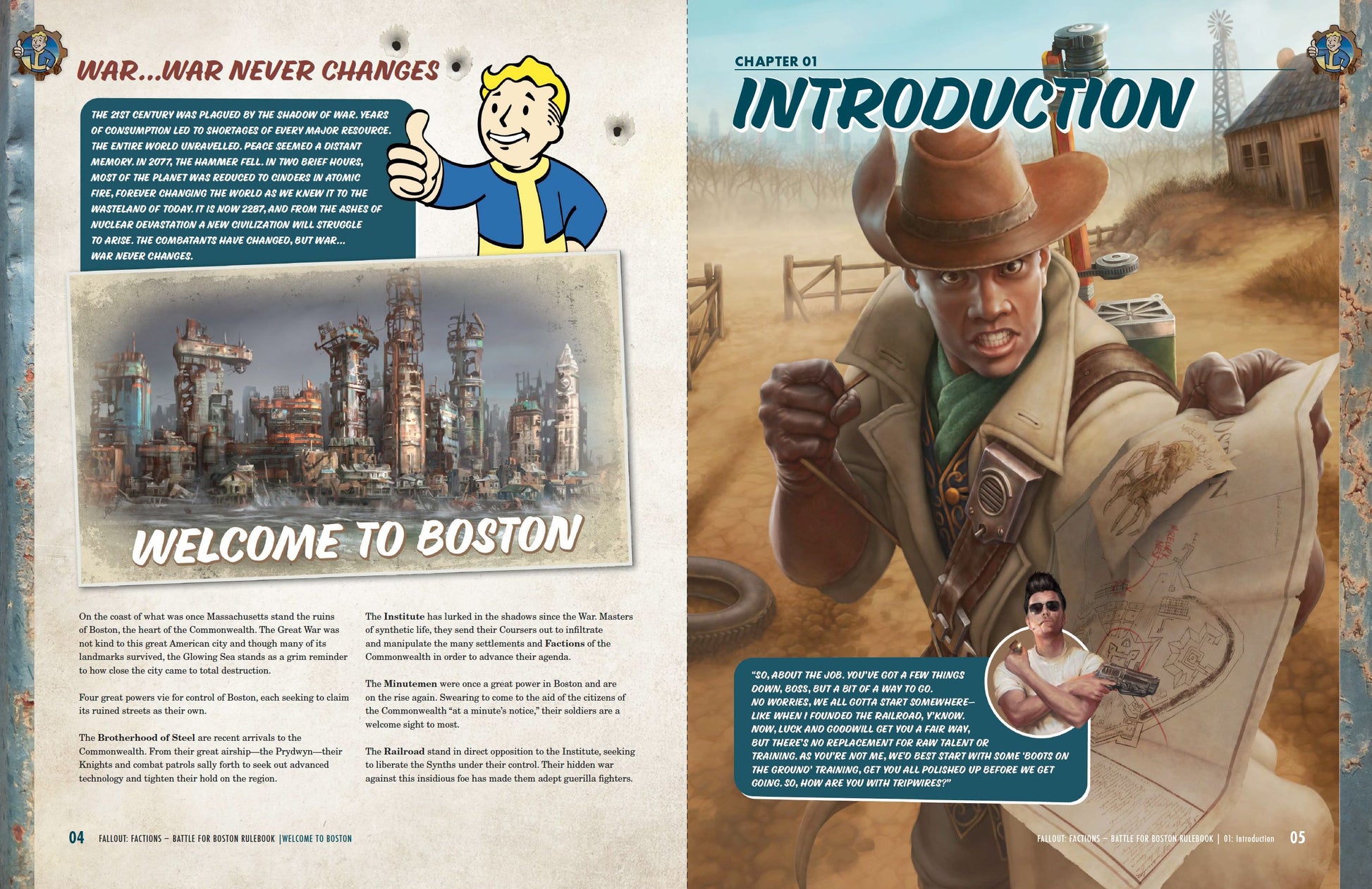 Fallout: Factions - Battle for Boston Rulebook (PDF) Fallout: Factions Modiphius Entertainment 