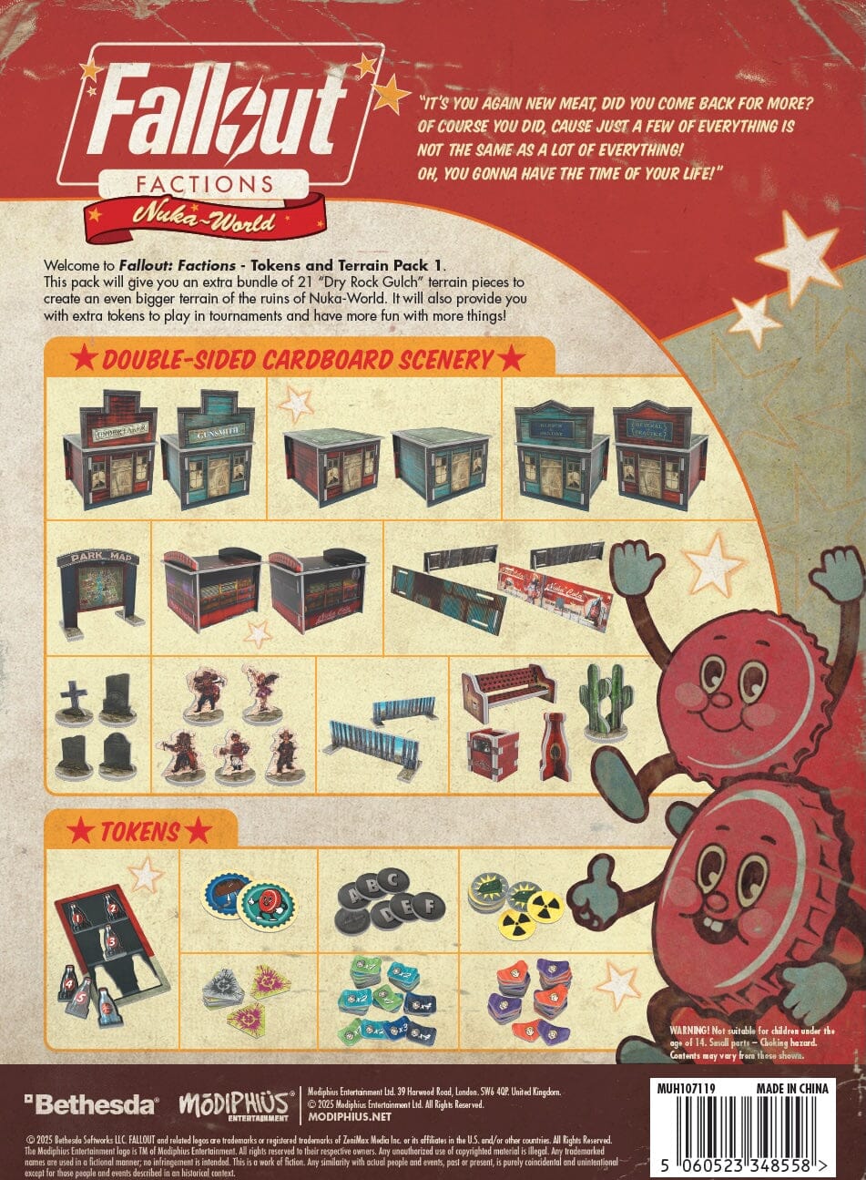 Fallout: Factions - Tokens and Terrain Pack 1 – Modiphius