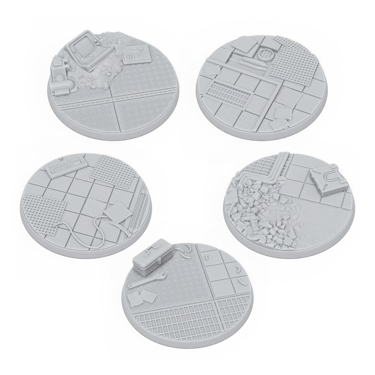 Fallout: Miniatures - 50mm Vault-Tec Scenic Bases Fallout: Miniatures Modiphius Entertainment 