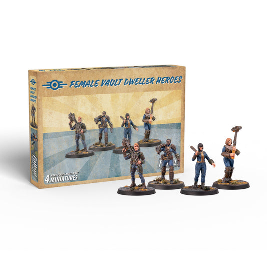 Fallout: Miniatures - Female Hero Vault Dwellers (Plastic) Fallout: Miniatures Modiphius Entertainment 