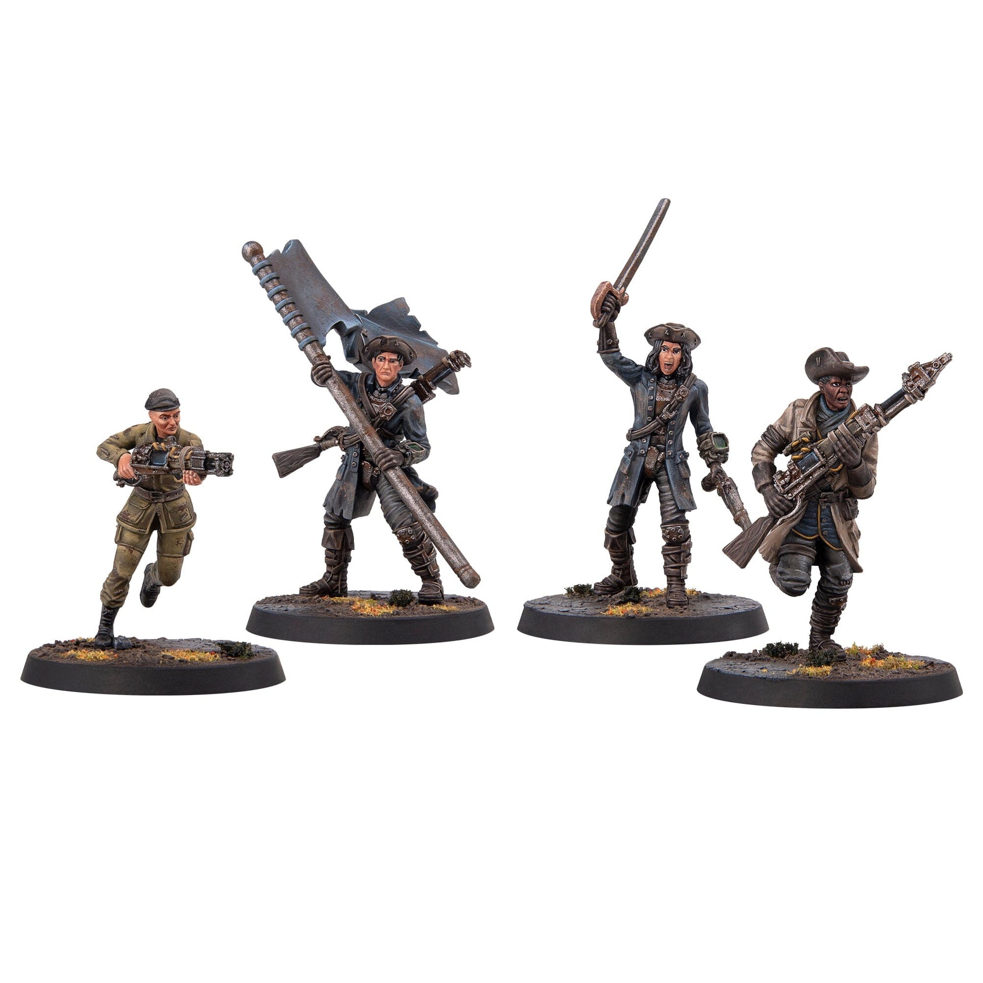 Fallout: Miniatures - Minutemen Officers Fallout: Miniatures Modiphius Entertainment 