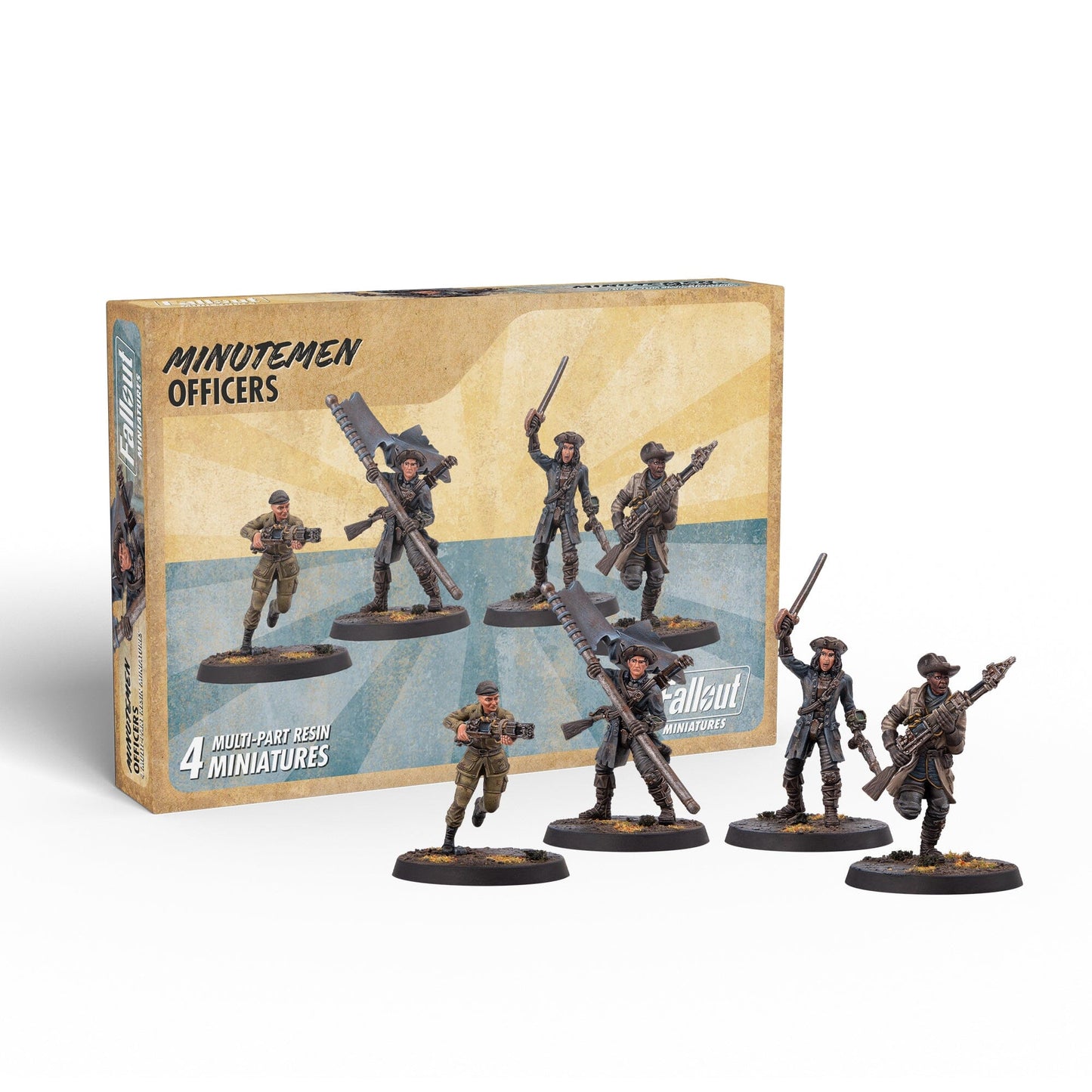 Fallout: Miniatures - Minutemen Officers Fallout: Miniatures Modiphius Entertainment 