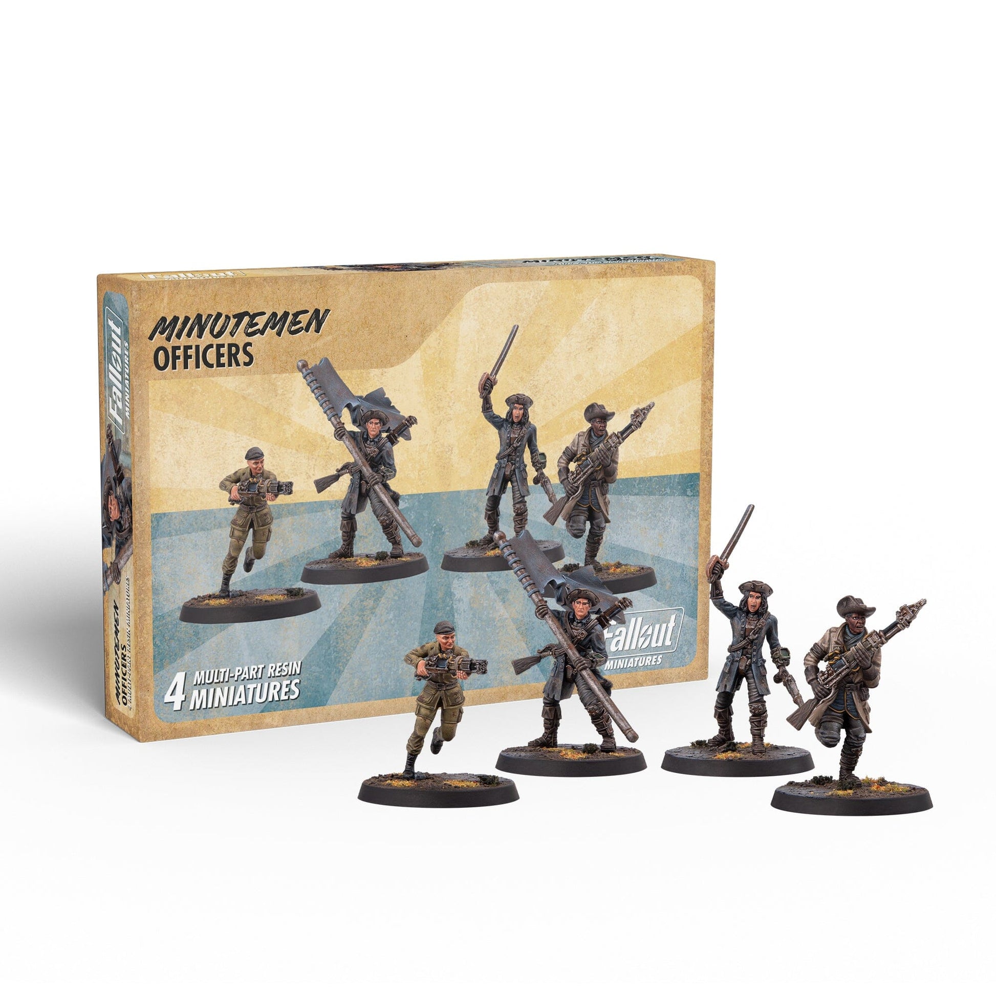 Fallout: Miniatures - Minutemen Officers Fallout: Miniatures Modiphius Entertainment 