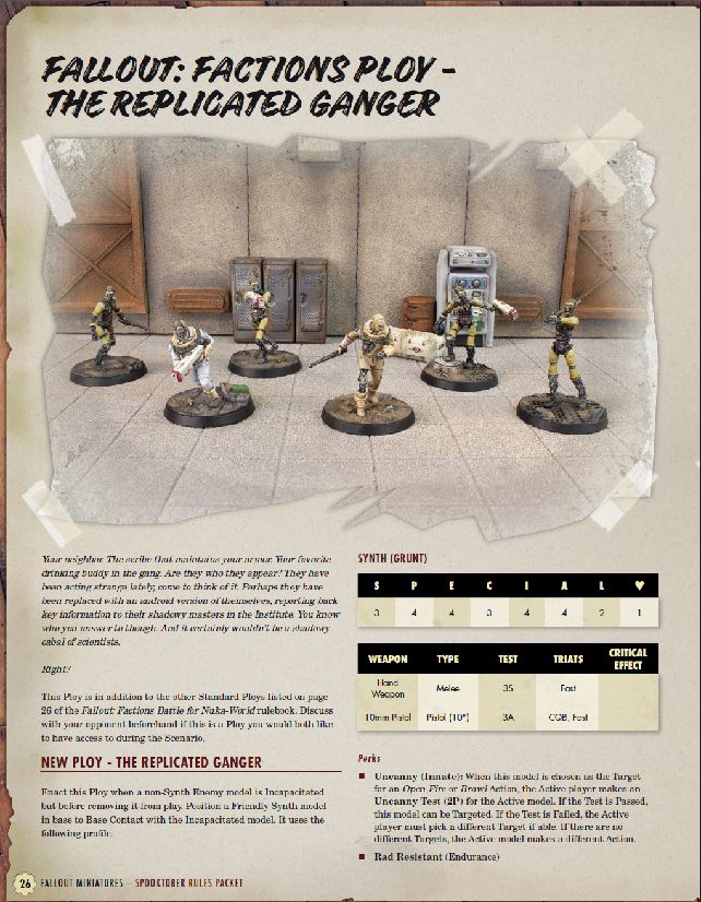 Fallout: Miniatures - Spooktober Rules Packet (FREE PDF) Fallout: Miniatures Modiphius Entertainment 