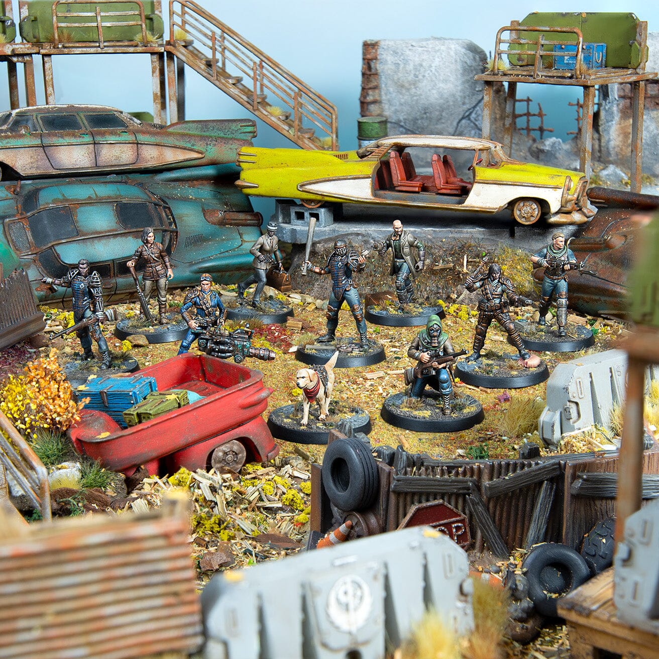 Fallout: Miniatures - Wasteland Survivors Core Set (Plastic) Fallout: Miniatures Modiphius Entertainment 