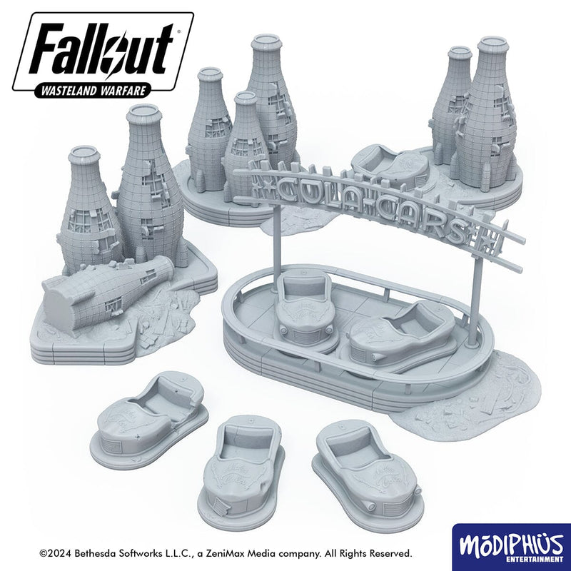 Fallout: Terrain - Print at Home - Cola-Cars Arena Fallout: Wasteland Warfare Modiphius Entertainment 