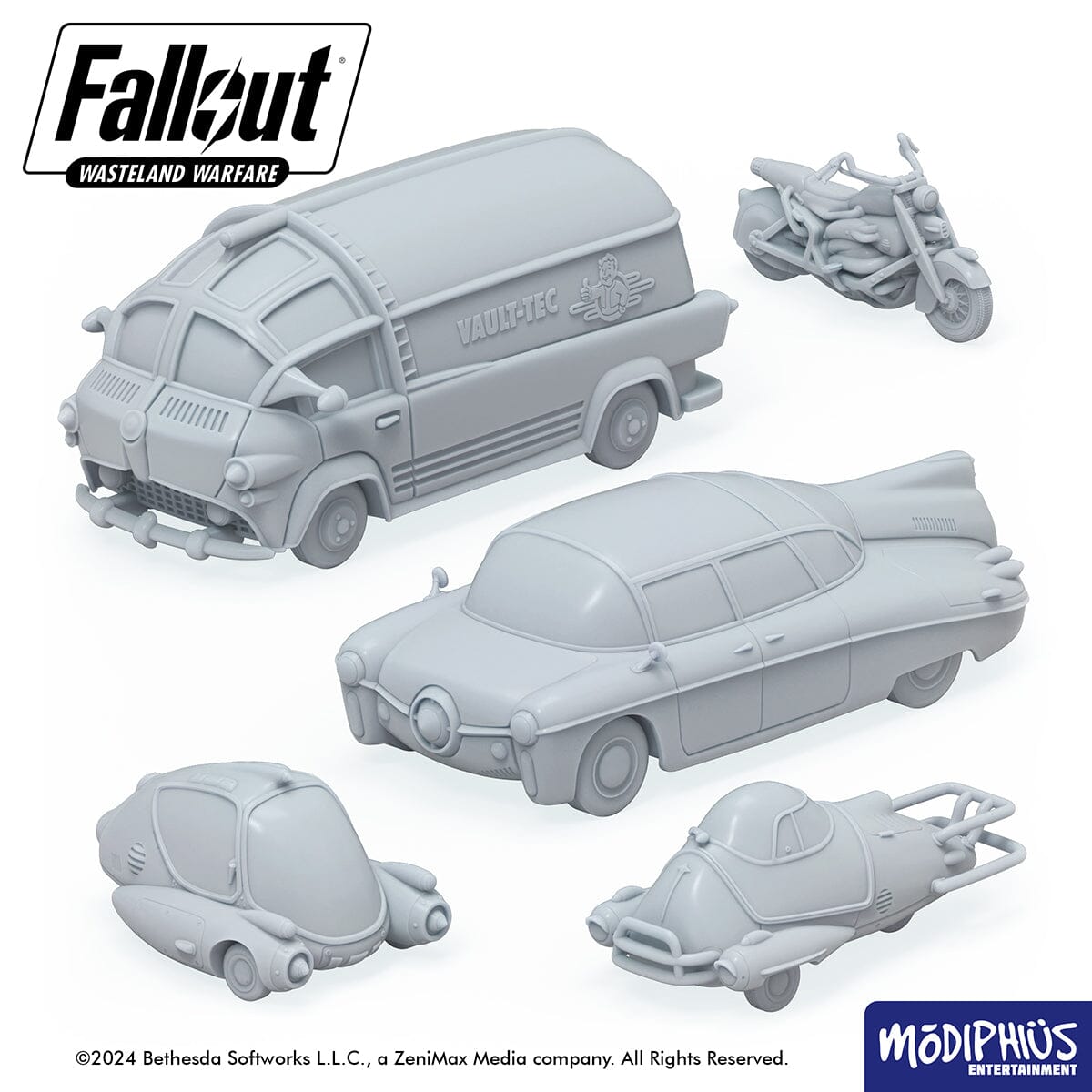 Fallout: Terrain - Print at Home - Commercial Vehicles Fallout: Wasteland Warfare Modiphius Entertainment 