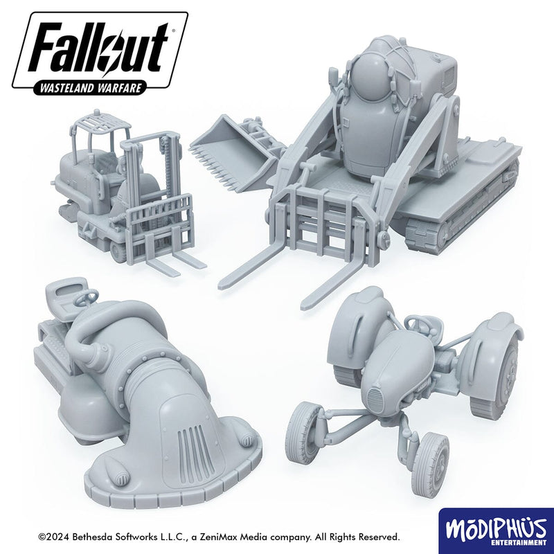 Fallout: Terrain - Print at Home - Industrial Vehicles (STL) Fallout: Wasteland Warfare Modiphius Entertainment 