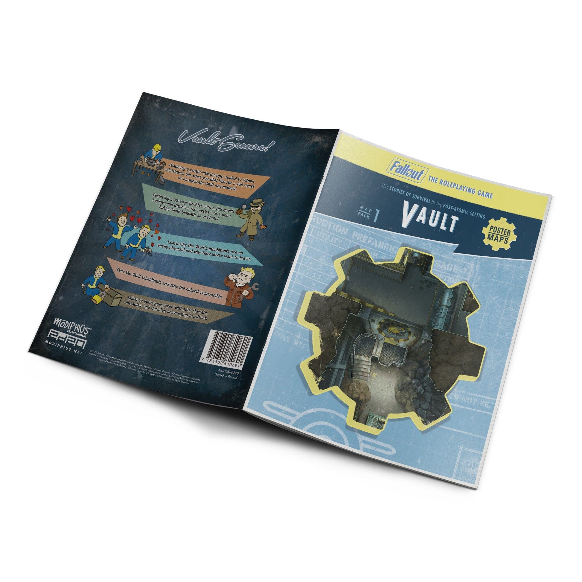 Fallout: The Roleplaying Game - Map Pack 1: Vault Fallout RPG Modiphius Entertainment 