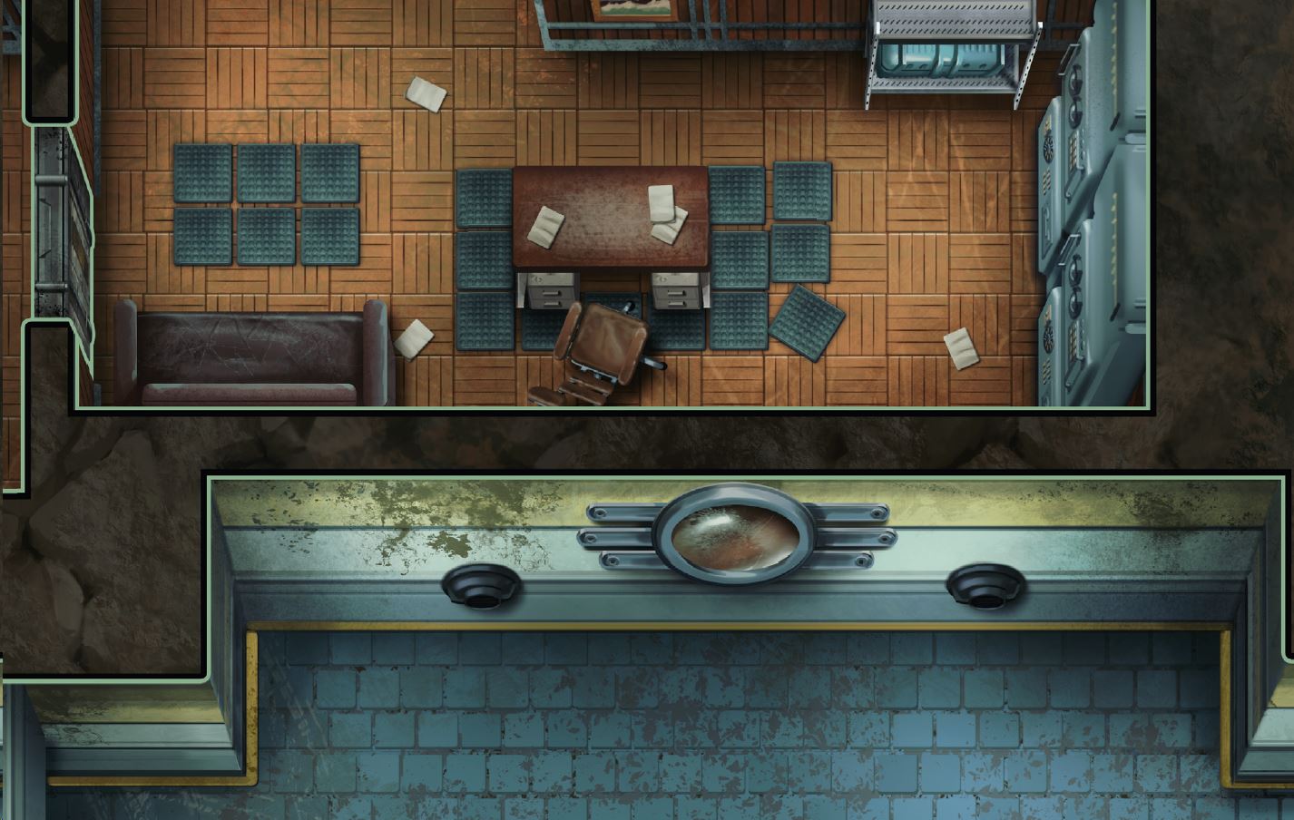 Fallout: The Roleplaying Game - Map Pack 1: Vault (PDF) Fallout RPG Modiphius Entertainment 