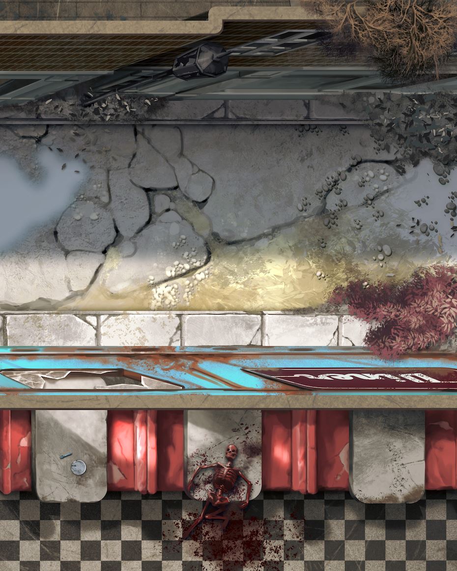 Fallout: The Roleplaying Game - Map Pack 2: Wasteland Locales Fallout RPG Modiphius Entertainment 