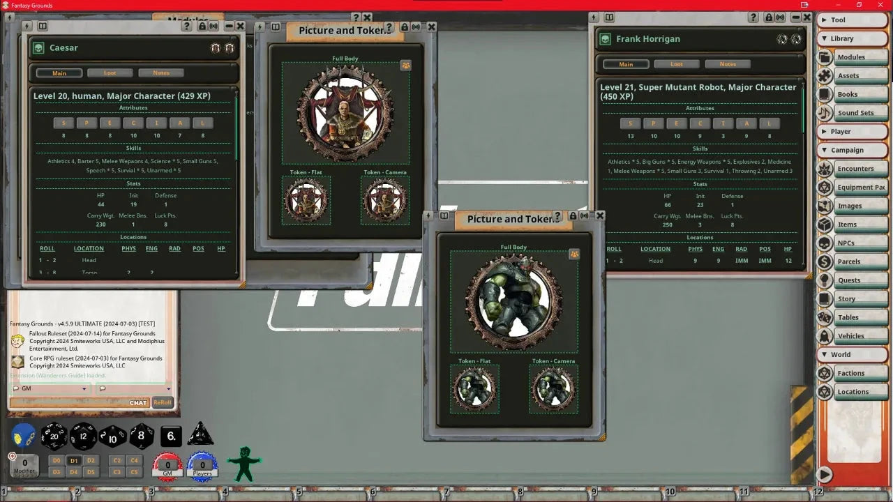 Fallout: The Roleplaying Game - Wanderers Guide Book - Fantasy Grounds VTT Fallout RPG Modiphius Entertainment 