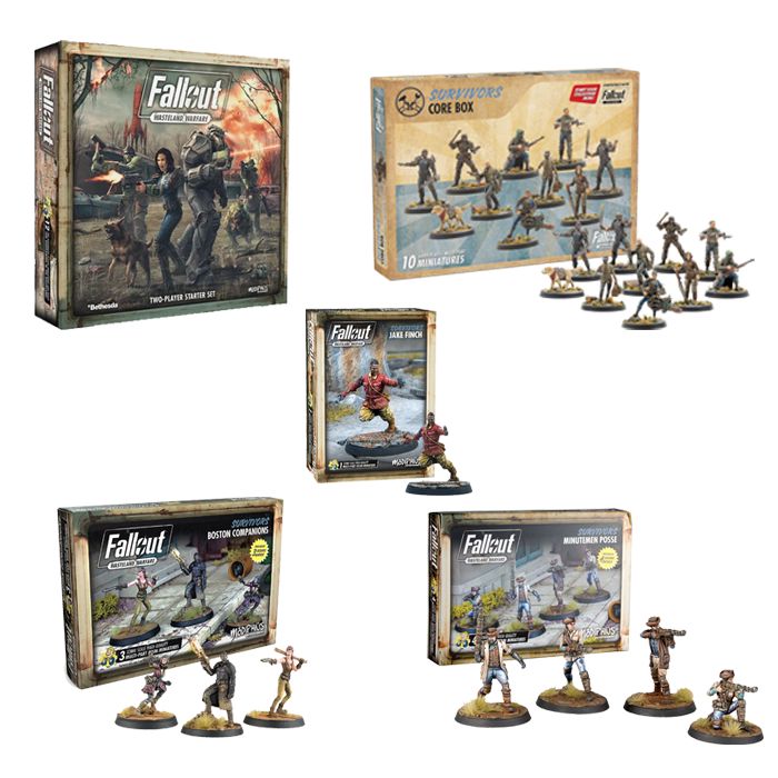 Fallout: Wasteland Warfare - Survivors Starter Bundle Fallout: Wasteland Warfare Modiphius Entertainment 
