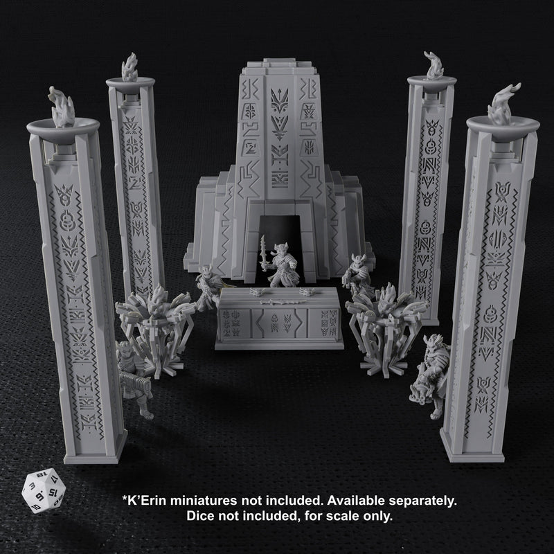 Five Parsecs From Home: Titan Forge - K'Erin Temple Terrain Five Parsecs From Home Titan Forge 