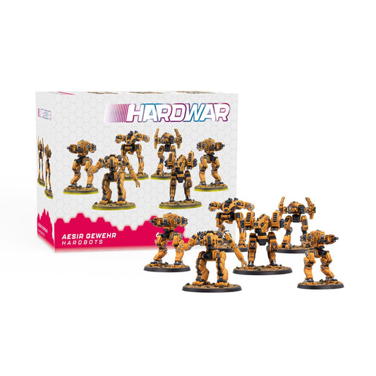 Hardwar - Aesir Gewehr Hardbots Miniatures Set Hardwar Modiphius Entertainment 