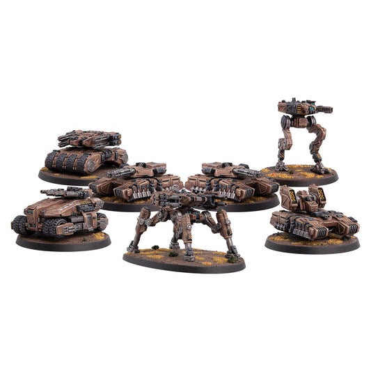 Hardwar - African Federation Phalanx Miniatures Set Hardwar Modiphius Entertainment 
