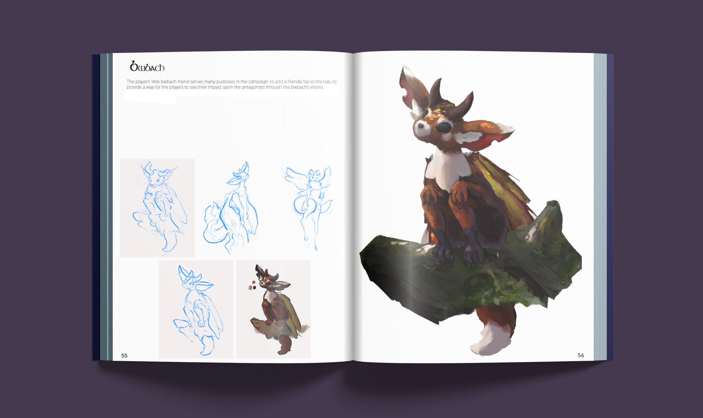 Legends of Avallen - Against the Faerie Queene Art Book Legends of Avallen Adder Stone Games 