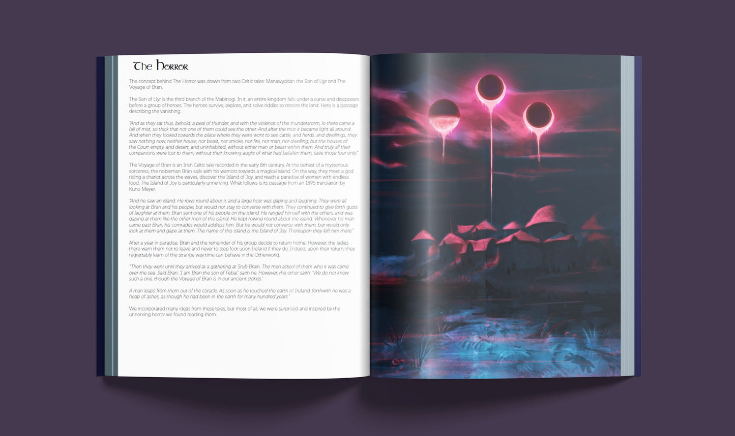 Legends of Avallen - Against the Faerie Queene Art Book Legends of Avallen Adder Stone Games 