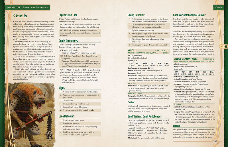 Level Up: Advanced 5th Edition - Monstrous Menagerie Level Up: A5E EN Publishing 