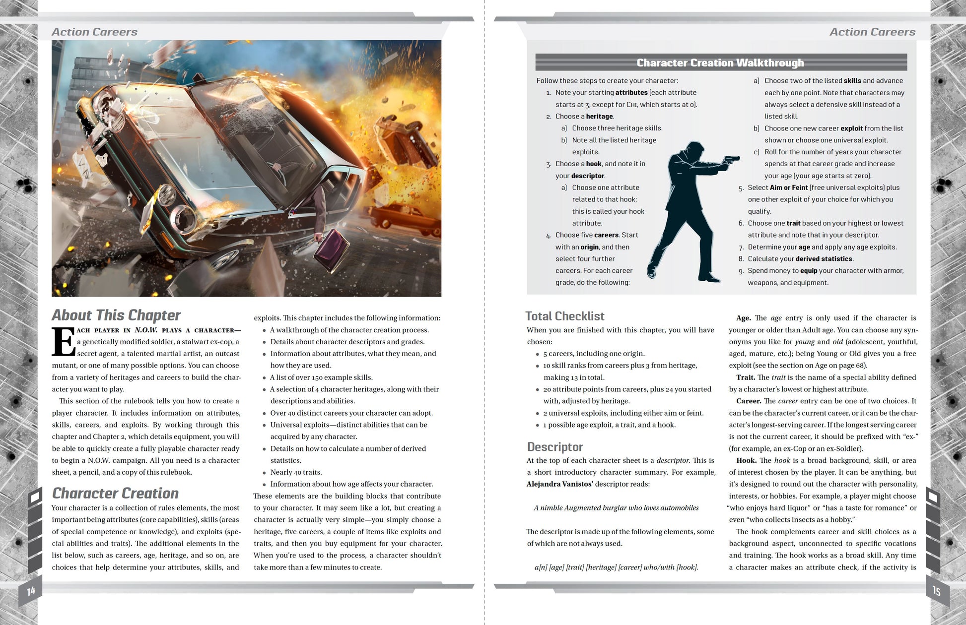 N.O.W. The Modern Action Roleplaying Game WOIN EN Publishing 