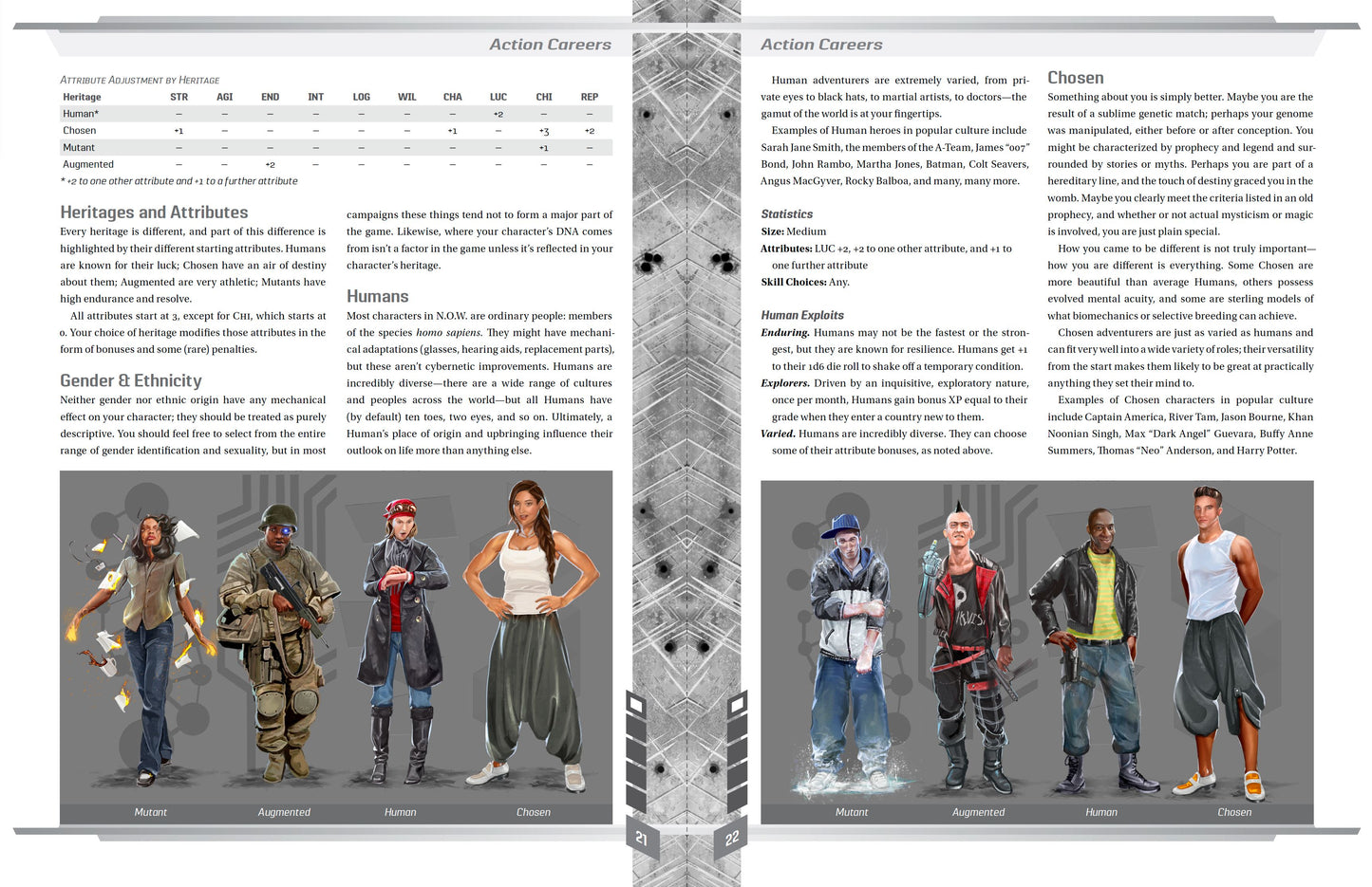 N.O.W. The Modern Action Roleplaying Game WOIN EN Publishing 