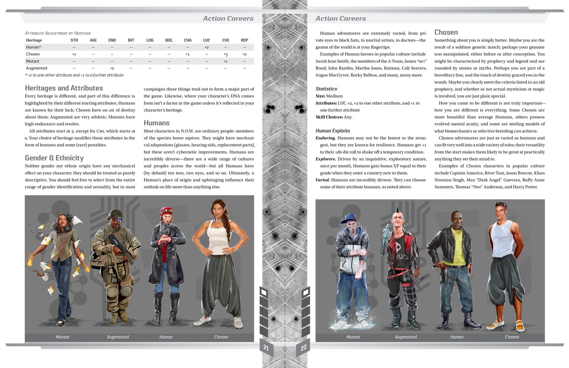 N.O.W. The Modern Action Roleplaying Game WOIN EN Publishing 