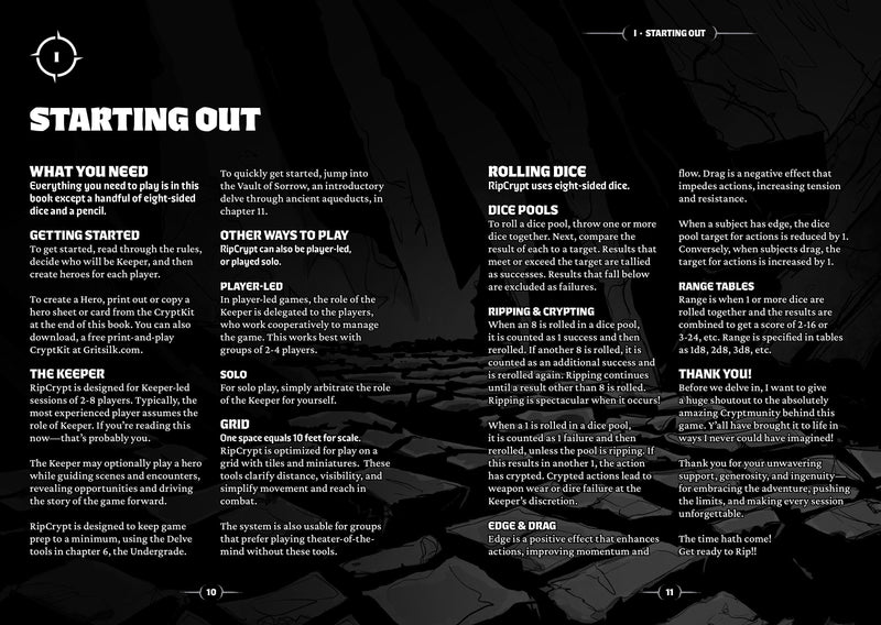 RipCrypt Core Rulebook (Standard Edition) RipCrypt Gritsilk Games 