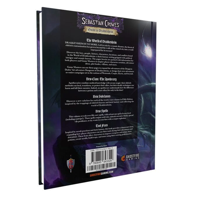 Sebastian Crowe's Guide to Drakkenheim (Print + PDF) Dungeons of Drakkenheim Ghostfire Gaming 