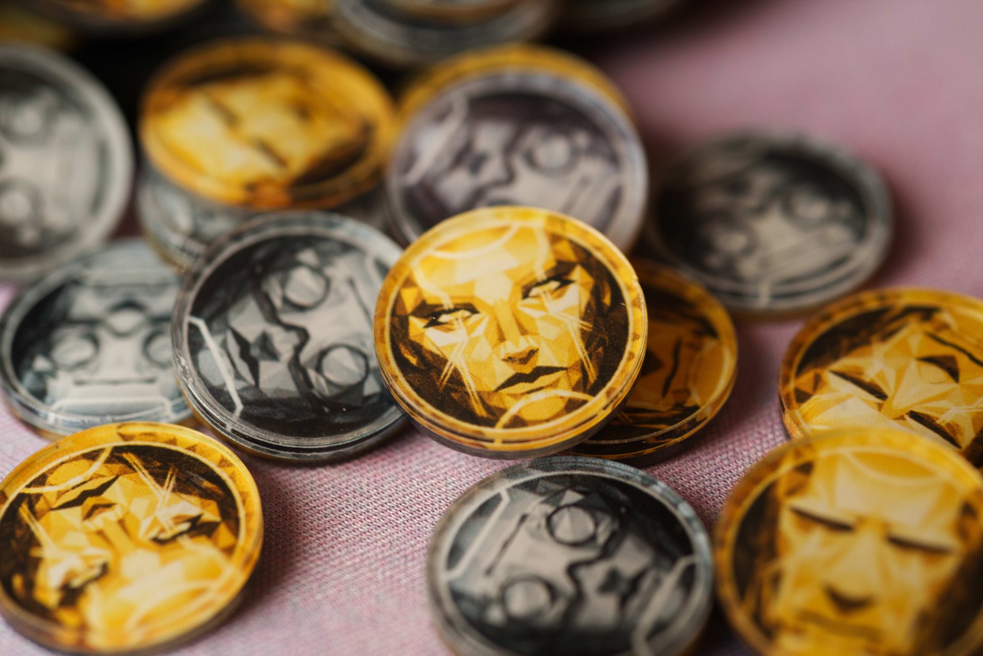 Sovereign - Acrylic Citizen Tokens Sovereign - Fall of Wormwood Ixion Gameworks 