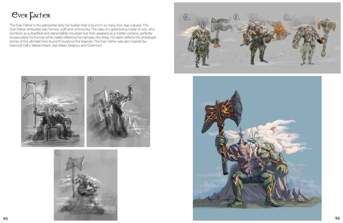 The Art Compendium of Avallen - Art Book PDF Legends of Avallen Adder Stone Games 