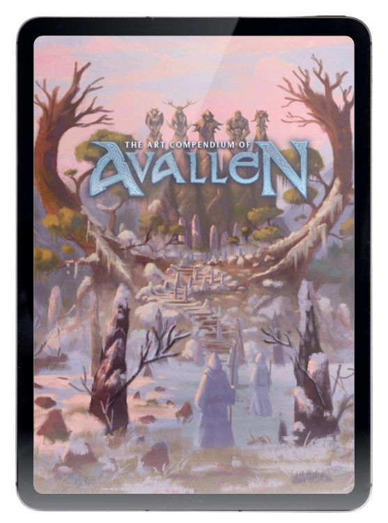 The Art Compendium of Avallen - Art Book PDF Legends of Avallen Adder Stone Games 