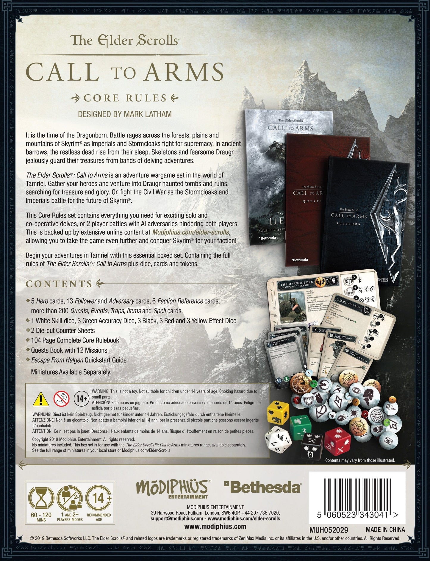 The Elder Scrolls - Core Rules Box Bundle with Revised Rule Book The Elder Scrolls: Call to Arms Modiphius Entertainment 