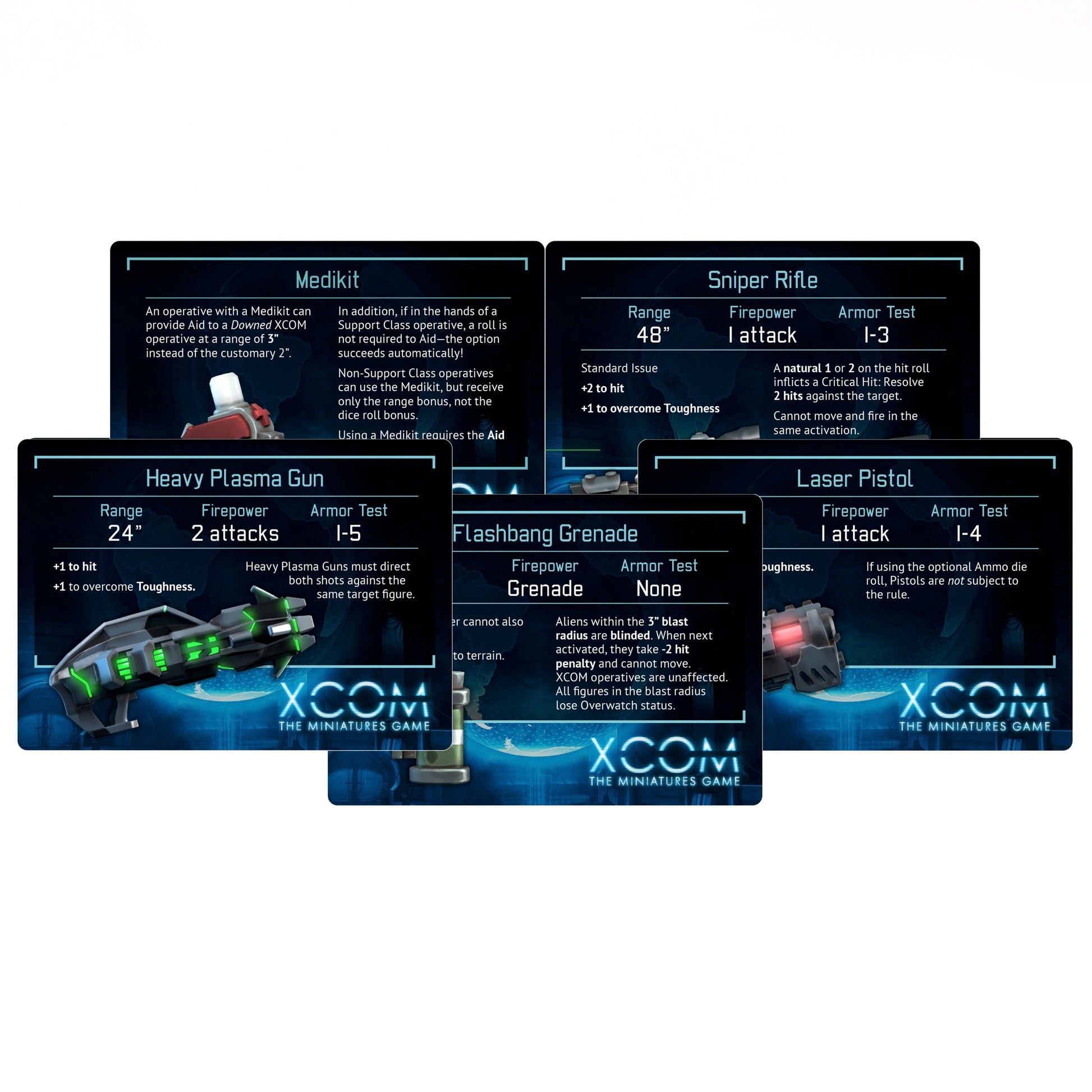 XCOM: The Miniatures Game - Reference Card Pack XCOM: The Miniatures Game Modiphius Entertainment 