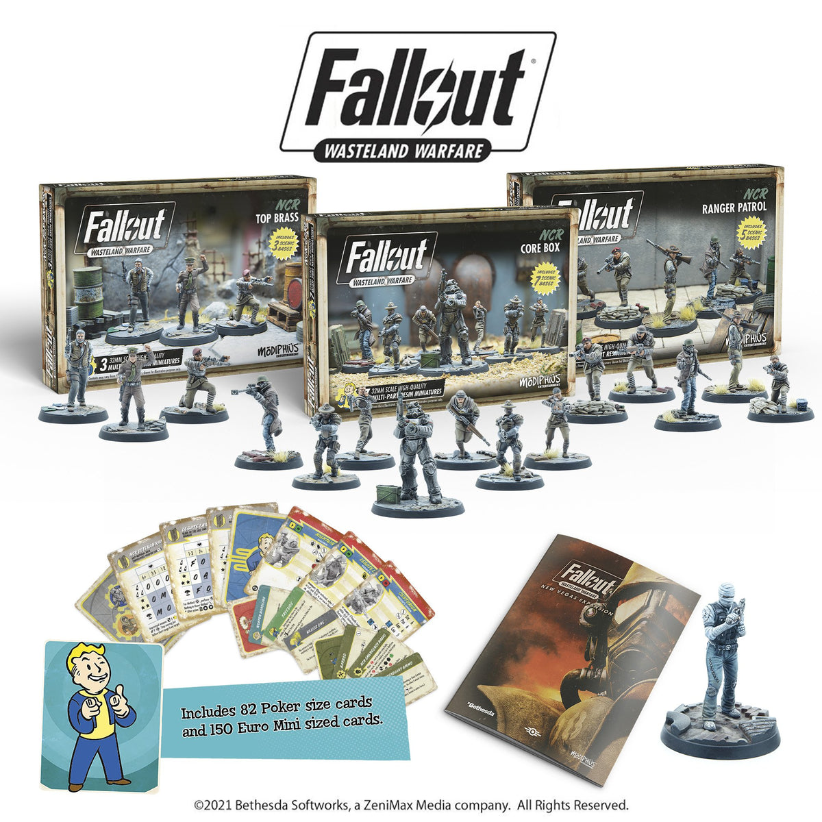 Fallout Wasteland Warfare - NCR Ranger Patrol Miniatures Game Fallout ...