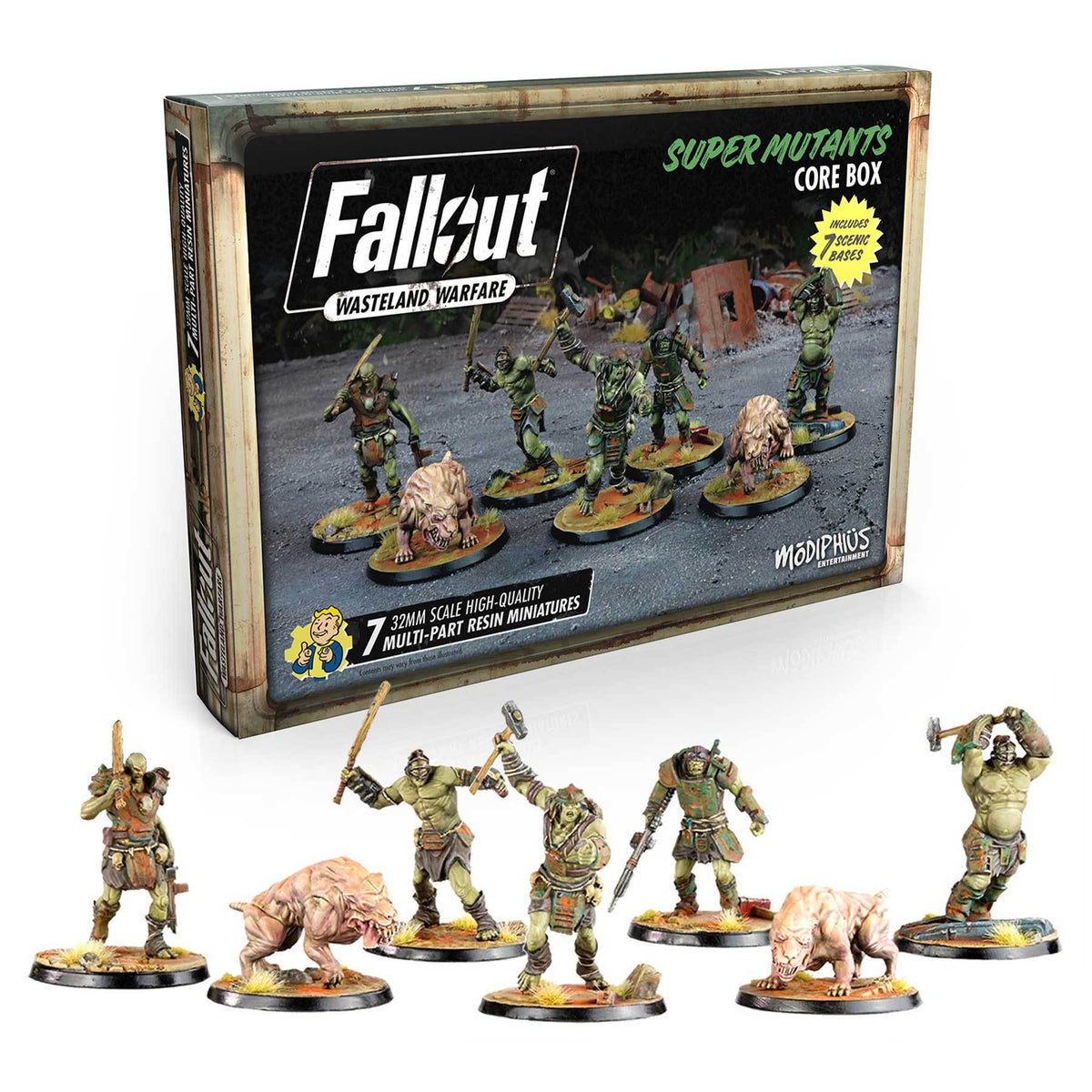 Fallout Wasteland Miniatures & Cards - Super Mutants Core Box ...