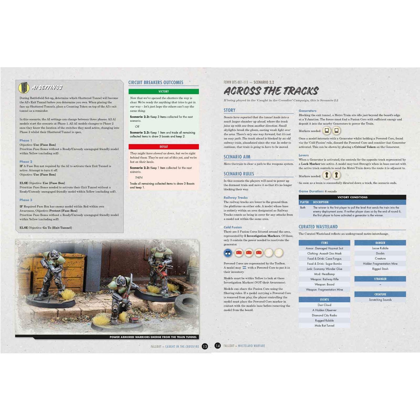 Fallout: Wasteland Warfare – Caught in the Crossfire Campaign book - PDF