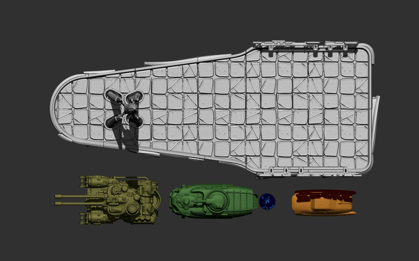 Fallout: Wasteland Warfare - Print at Home - Preserved Red Rocket STL