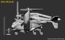 Fallout: Wasteland Warfare - Print at Home - Parked Vertibird STL