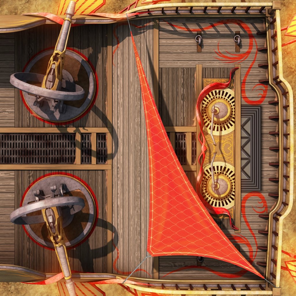 John Carter of Mars: Airships of Barsoom Tile Set - Modiphius Entertainment