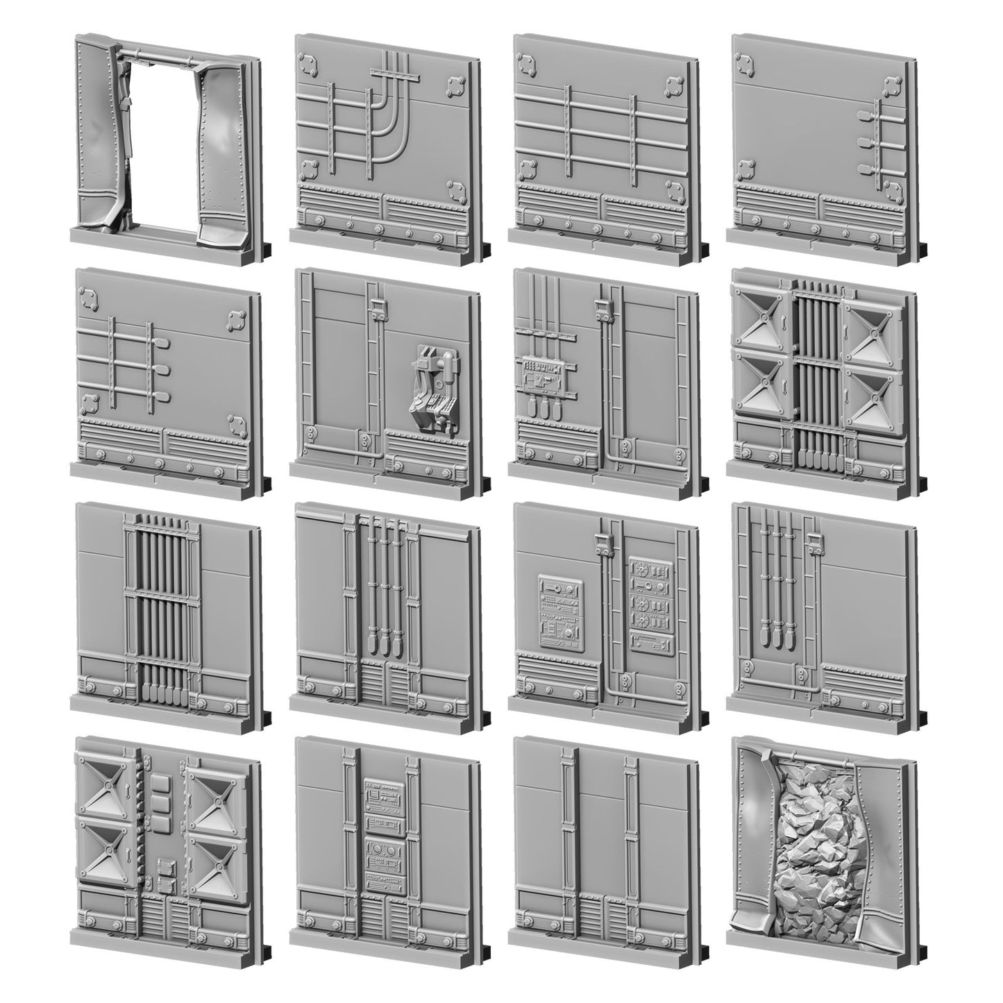 Fallout: Wasteland Warfare - Print at Home - Vault Walls Upgrade Pack STL