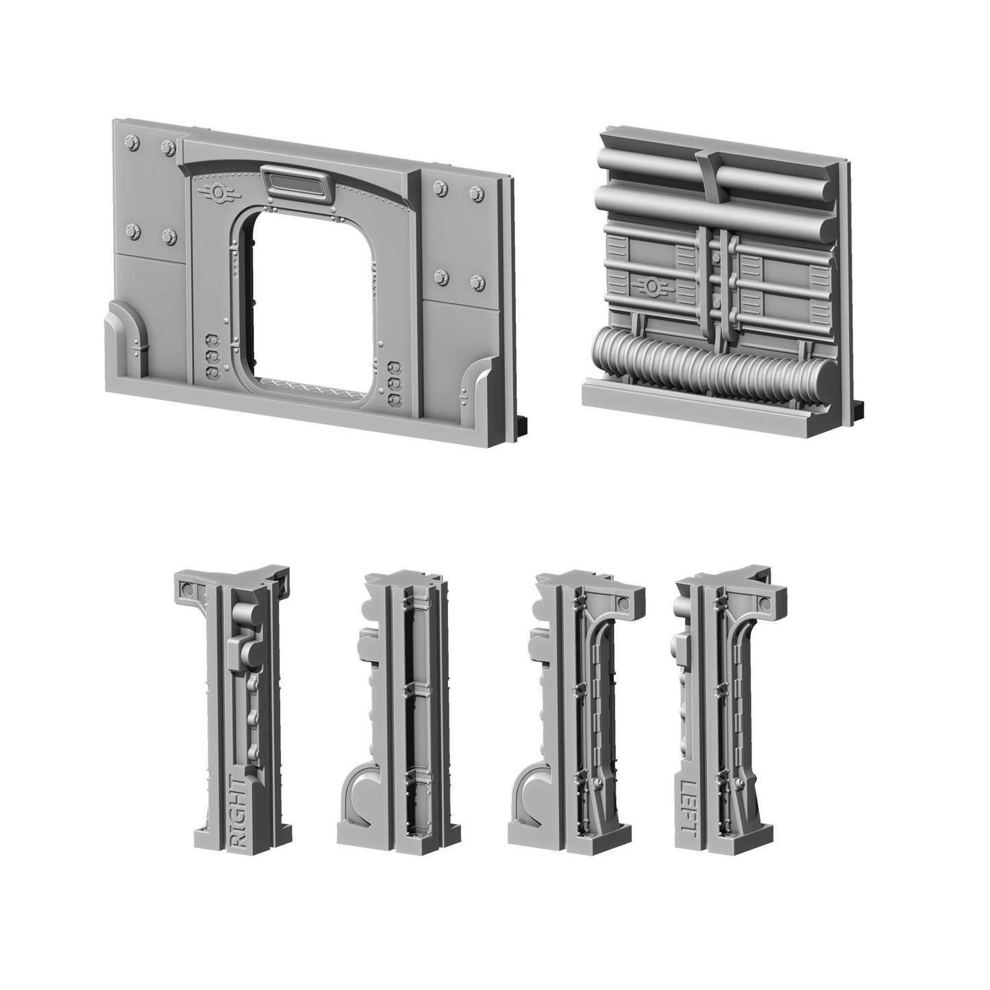 Fallout: Wasteland Warfare - Print at Home - Vault Walls Upgrade Pack STL