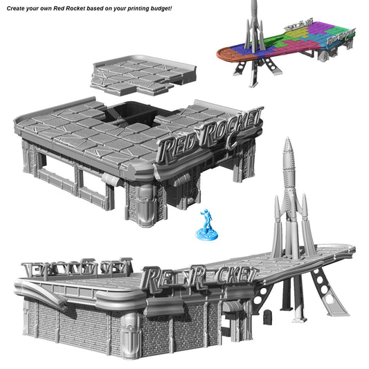 Fallout: Wasteland Warfare - Print at Home - Preserved Red Rocket STL