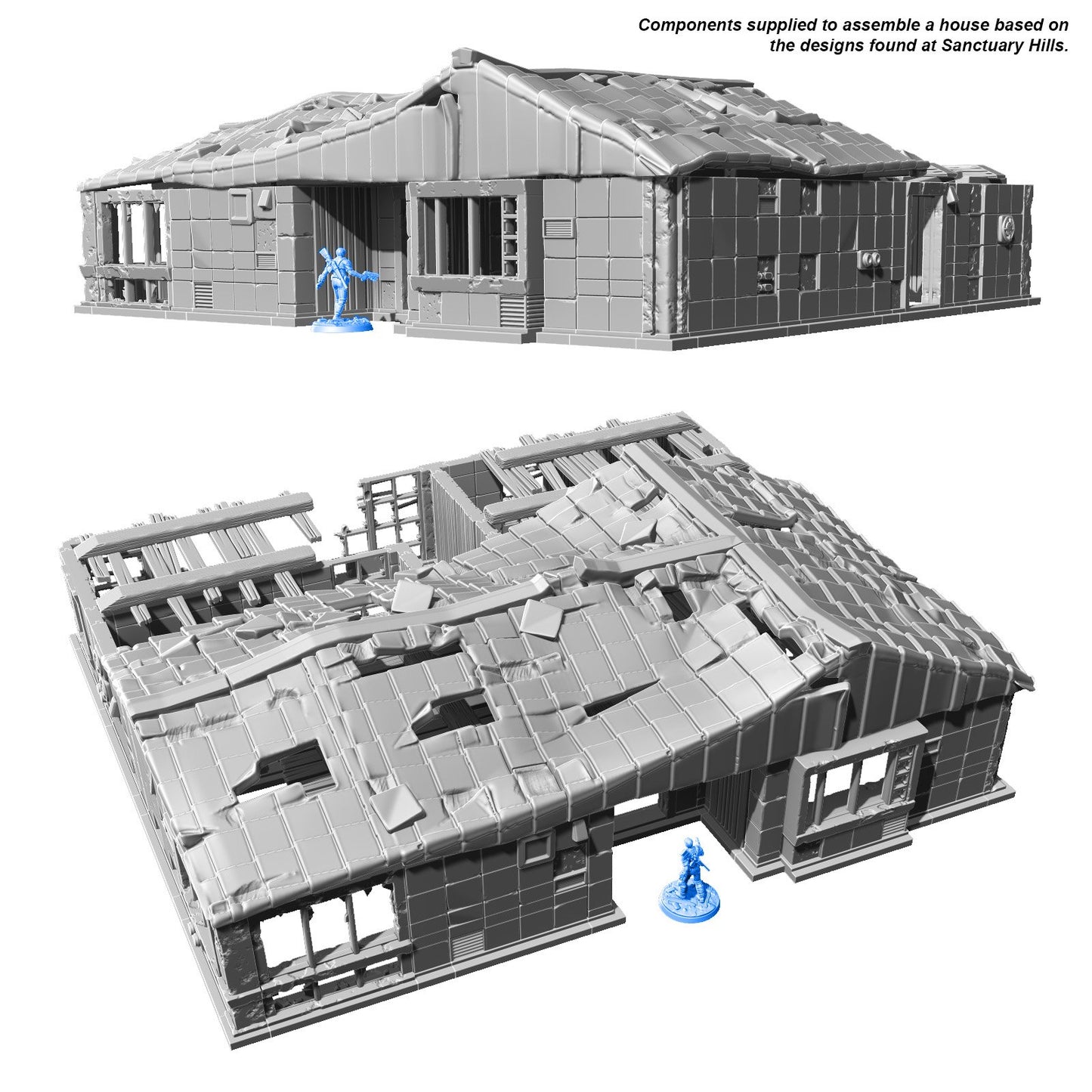 Fallout: Wasteland Warfare - Print at Home - Sanctuary Hill House STL