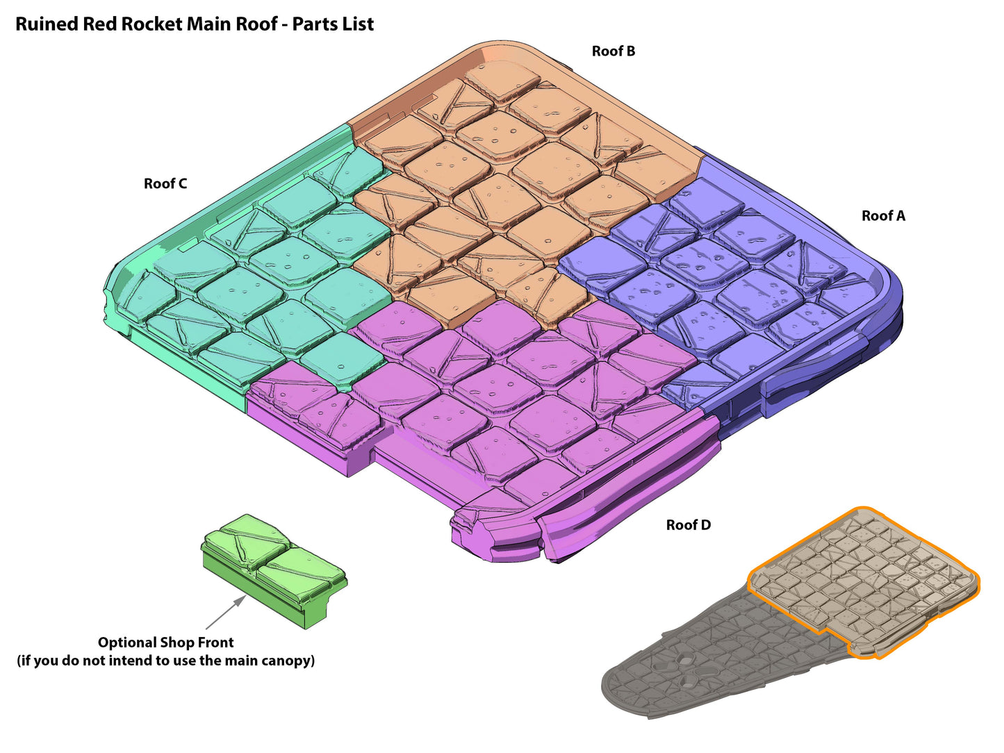 Fallout: Wasteland Warfare - Print at Home - Preserved Red Rocket STL